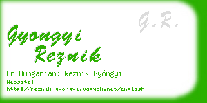 gyongyi reznik business card